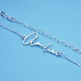 thumbnail image 7 of PicturesOnGold Custom Name Anklets for Women in Sterling Silver Personalized Ankle Bracelet Jewelry With Any Name or Word, 7 of 7