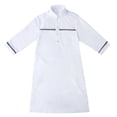 thumbnail image 2 of EnJoCho Boys Arabic Thobe Solid Long Sleeve Musli𝗆 Kaftan Robe Crew Collar Button Islami𝖼 Ramadan Eid Outfit Traditional 𝖢ostume, 2 of 9