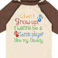 thumbnail image 4 of Inktastic Tennis Player Like Daddy Boys or Girls Long Sleeve Baby Bodysuit, 4 of 5
