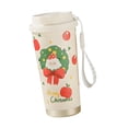 thumbnail image 3 of Taza de Café Isotérmica Navideña, Taza de Viaje O Vaso Térmico Compacto de Acero Inoxidable para Bebidas Frías, Ideal para Acampar en Verano. Patrón de Santa, 3 of 9