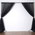 thumbnail image 2 of AK-Trading Chiffon Drapes Panels for Wedding Events & Decor- Backdrop Draping Curtains (58"x120", Black), 2 of 6
