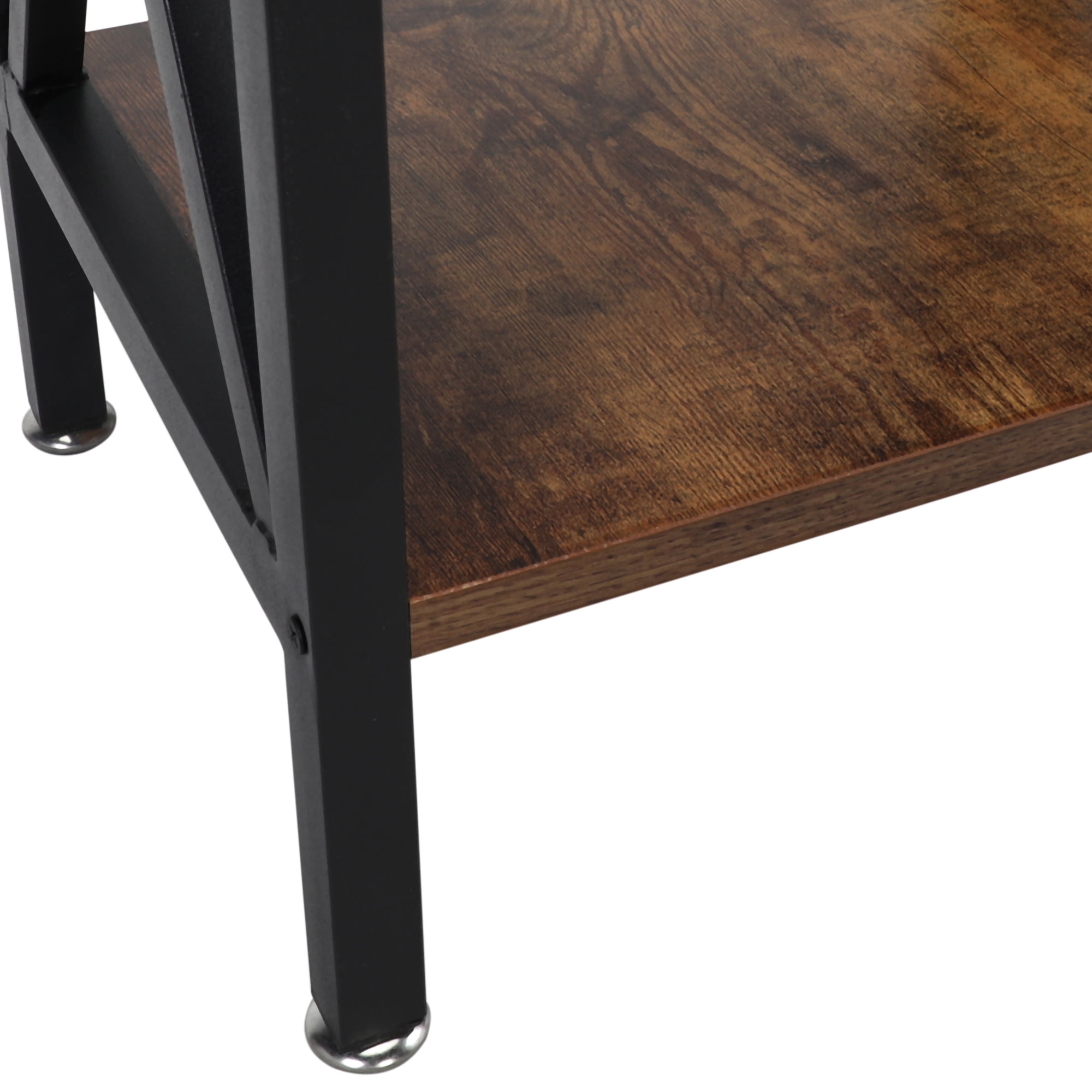 Kepooman Modern Versatile Nightstands, Industrial Set of 2 Bedside Table with Drawer and Storage Shelf, Rustic End Table Side Table Modern Night Stand for Bedroom Living Room Sofa Couch, Brown Kepooman Modern Versatile Nightstands, Industrial Set of 2 Bedside Table with Drawer and Storage Shelf, Rustic End Table Side Table Modern Night Stand for Bedroom Living Room Sofa Couch, Brown