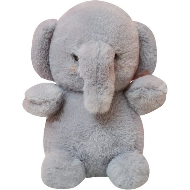 Muñeca de peluche con elefante gris de 23 cm para niños