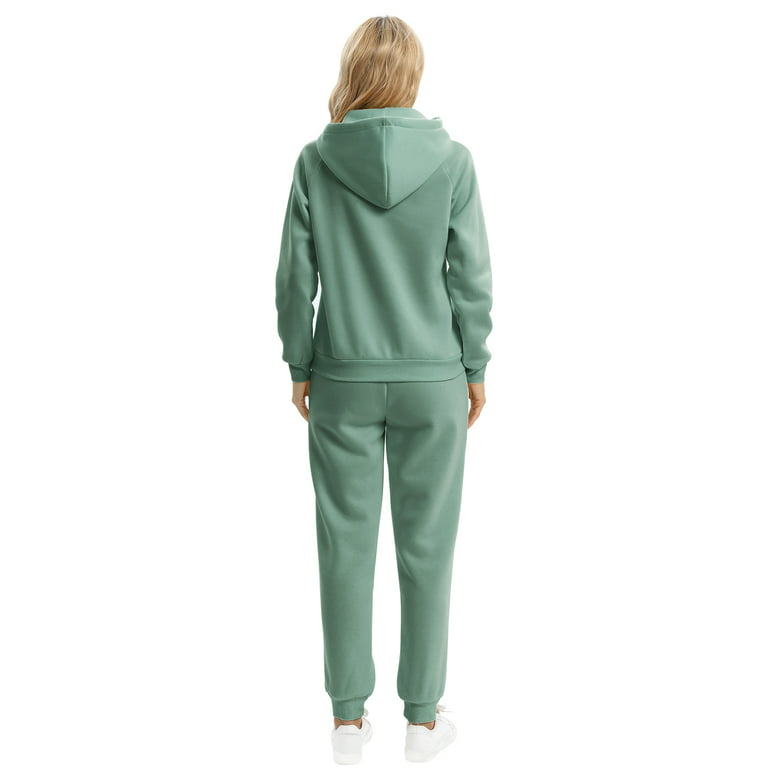 Xmarks Womens Two Piece Outfits Casual Sweatsuits Solid Tracksuit Jogging  Sweat Suits Matching Jogger Hoodie Pants Set