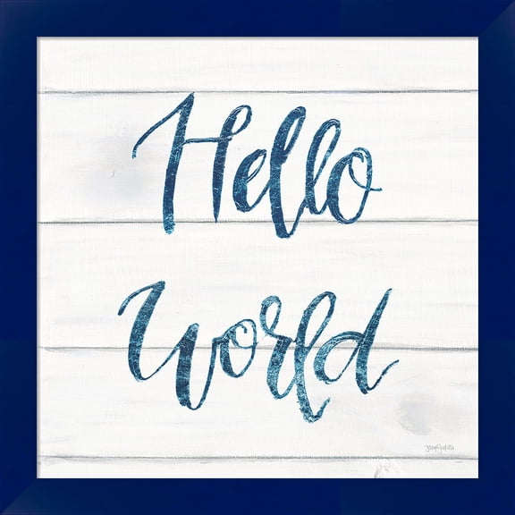 Great Art Now Sweet Baby Boy I White Wood Sq by Jenaya Jackson, Framed Wall Art, 14W x 14H