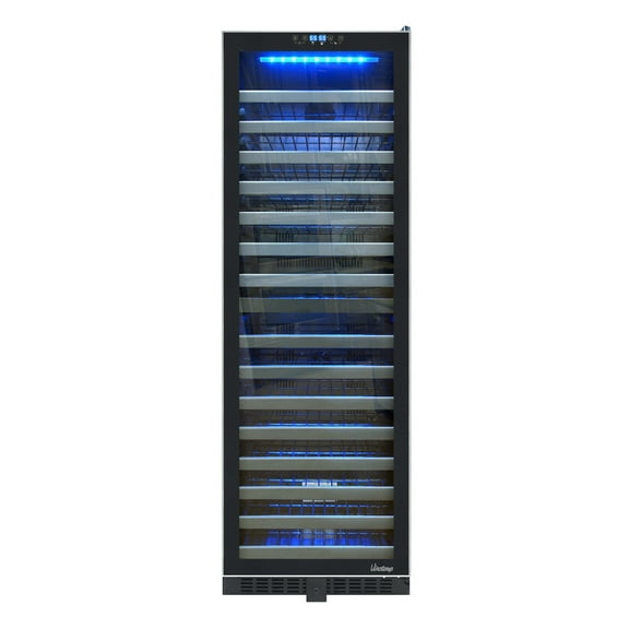 142-Bottle Dual-Zone Wine Cooler With Seamless Glass Door And Stainless Trim