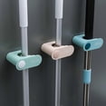 thumbnail image 1 of Wall Mounted Broom Holder, 3-Pack Self Adhesive No Drill Mop Clips for Kitchen, Bathroom Organizer, 1 of 5