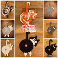 thumbnail image 1 of Posavasos de punto con forma de trasero de gato Posavasos de punto con forma de trasero de gato, 1 of 1