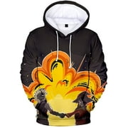COSPLAY LIFE My Hero Academia Cosplay Hoodie Boku No Hero Anime Drawstring Pullover Sweater Kangaroo Pockets For Unisex Adult (RED, 2XL)