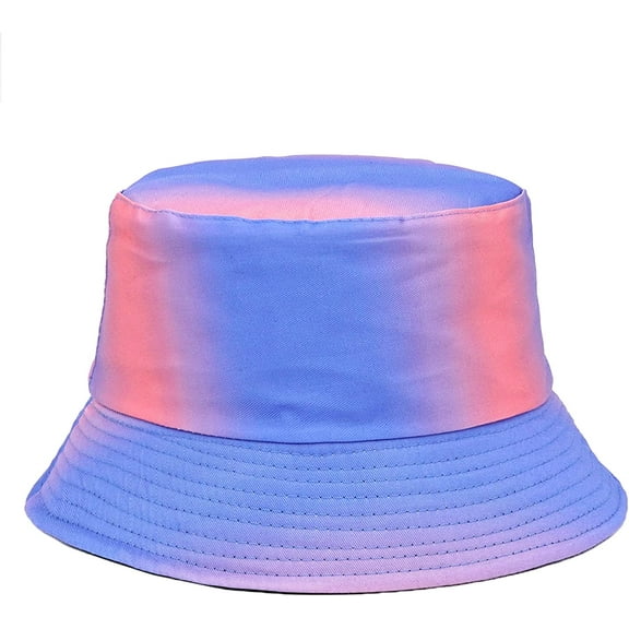 CoCopeaunts Rainbow Women Bucket Hats Double-Side-Wear Reversible Men Fisherman Hat Summer Sunscreen Outdoor Sport Casual Street