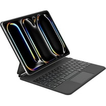 Belkin Pro Keyboard Case w/Magnetic Stand, Backlit Bluetooth Keyboard, Multi-Gesture Controls, Magnetic Apple Pencil Storage Compatibility, & Multimedia Keys for iPad Pro 13" (M4) - Black