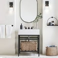 thumbnail image 2 of 4.7" 1-Light Bronze Bathroom Light Fixture Vanity Lighting over Mirrors 2-Pack, 2 of 10