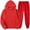 Red, variant on Teissuly 2PCS Outfits Men's And Women's Sports Tracksuits Long Sleeve Pullover Hoodies Sweatshirt And Sweatpants Fall Winter Suit