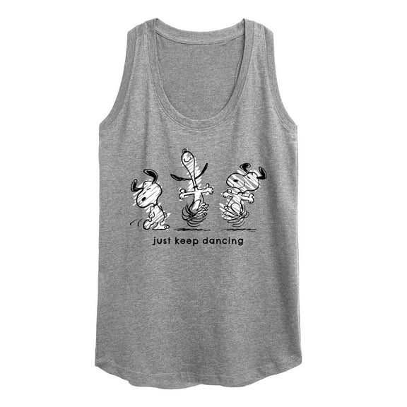 Peanuts - Snoopy Just Keep Dancing - Women's Racerback Tank Top