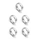 thumbnail image 3 of Jumpingount Anillo de banda Unisex aniversario estética mujeres hombres mano joyería novio novia regalos accesorios plata tamaño 10 Plata Taille 10 5piezas Jumpingount CBP222672, 3 of 6