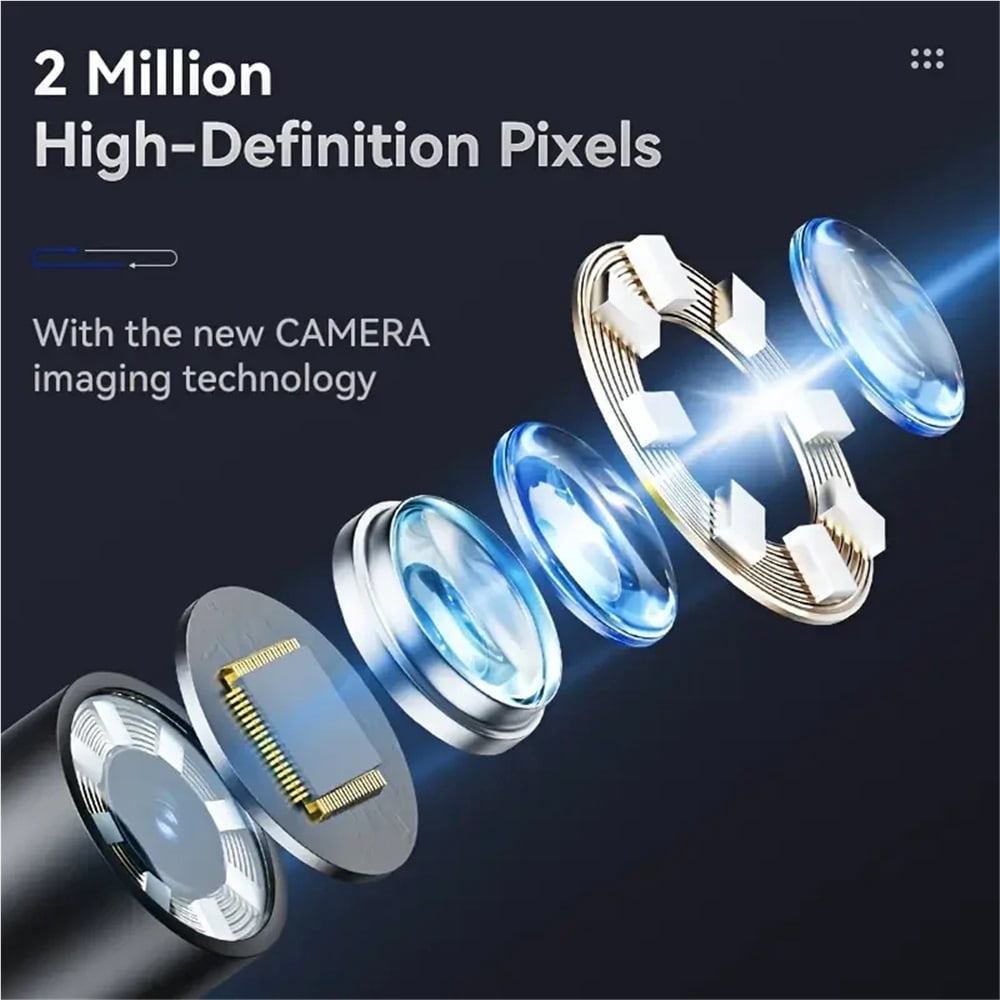 Industrial Rotary Piping Video Endoscope With Articulation Inspection Camera 360 High Quality For Smartphone Car Endoscope 1080p
