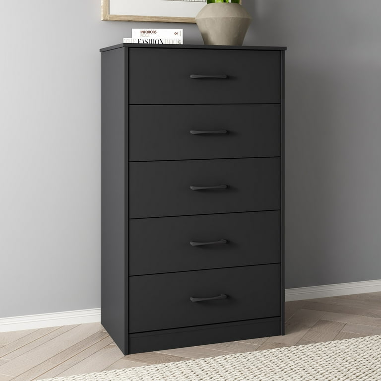 Mainstays Ardent 5 Drawer Dresser, Black Mainstays Ardent 5 Drawer Dresser, Black