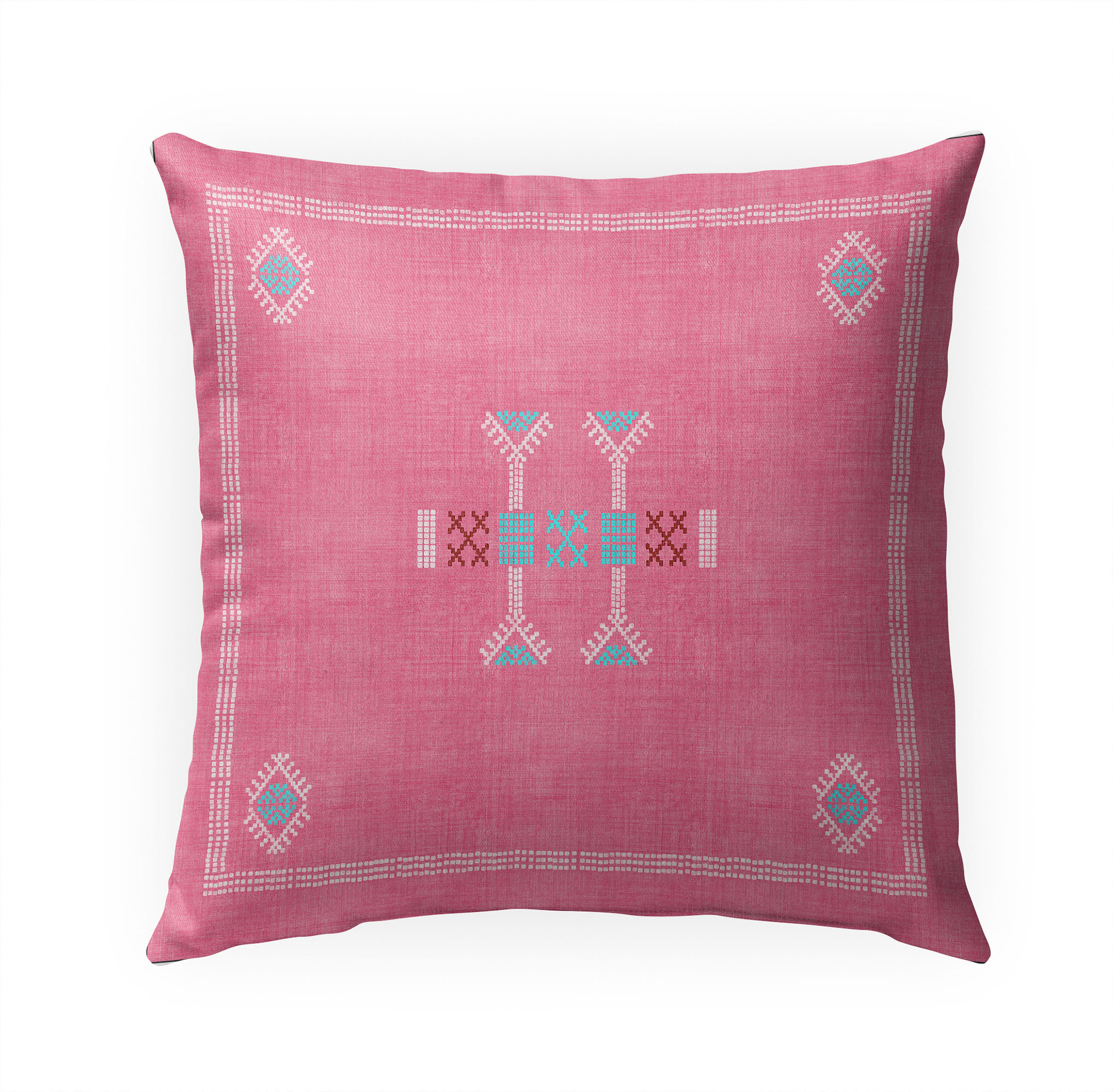 Moroccan Kilim Pink Outdoor Pillow by Kavka Designs - image 1 of 5