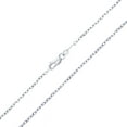 thumbnail image 3 of Decadence 14K White Gold 1.73mm Diamond Cut Rolo Cable Chain with Lobster Claw Clasp | 20" Necklace | Italian Gold Necklaces | Gold Rolo Cable Necklaces for Men and Women, 3 of 5