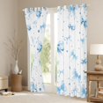 thumbnail image 3 of Homewish Cute Cartoon Ribbon Blackout Curtains Set of 2 (52x84 Each) for Child, Blue Bling Diamond Window Curtains, Fairy Tale Princess Curtains and Drapes, Blackout Curtains Room Decor, 3 of 6