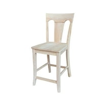 Elle Soild Wood Counterheight Stool - 24" Seat Height