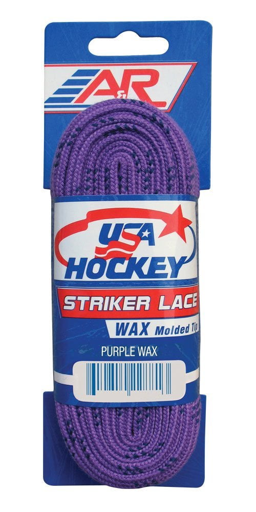 Ice Roller Hockey Skate Waxed Laces Pale Yellow 96" natural wax LACES cream 