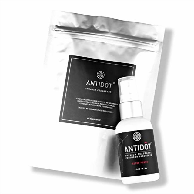 Shoe Deodorizer for Sneakerheads by ANTIDOT - Advanced Shoe Freshener Spray Collection | Shoe Odor Neutralizing Formula (Astro Punch)