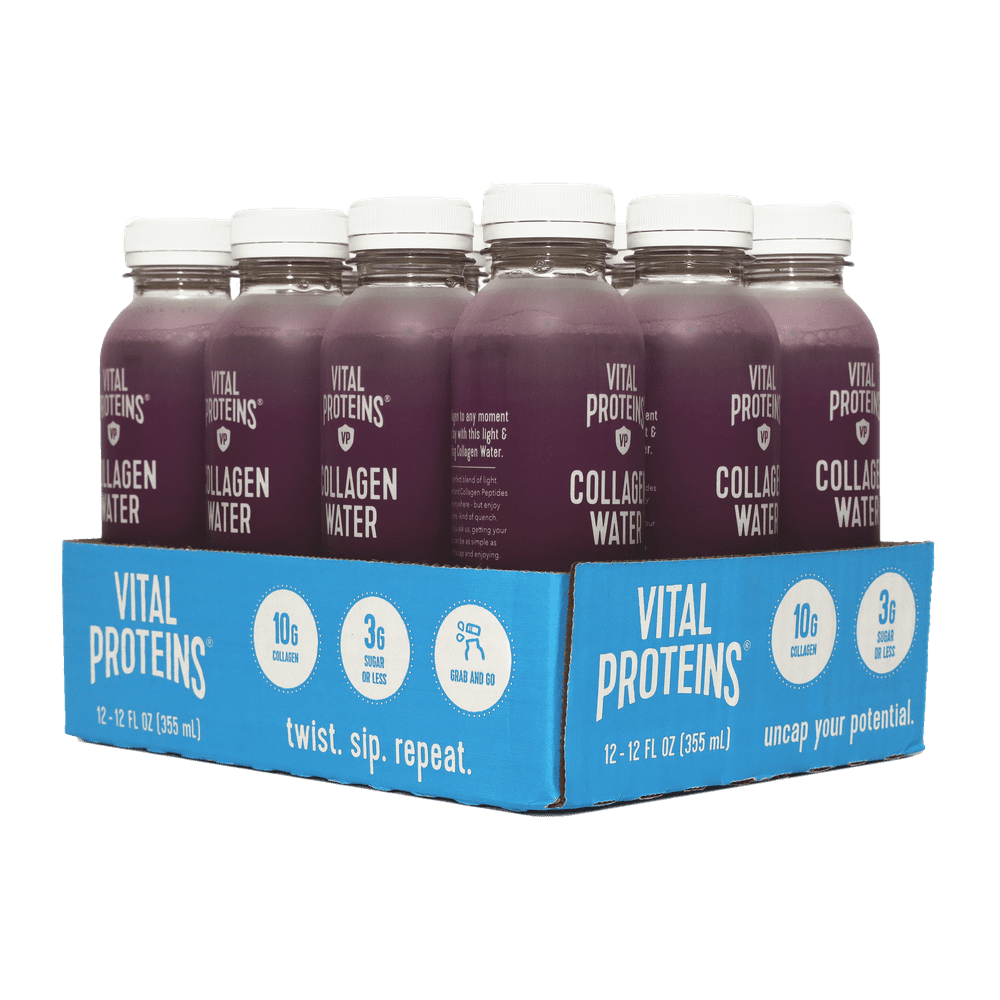 Vital Proteins, Collagen Water, Blackberry Hibiscus, 12. oz, 12 pack