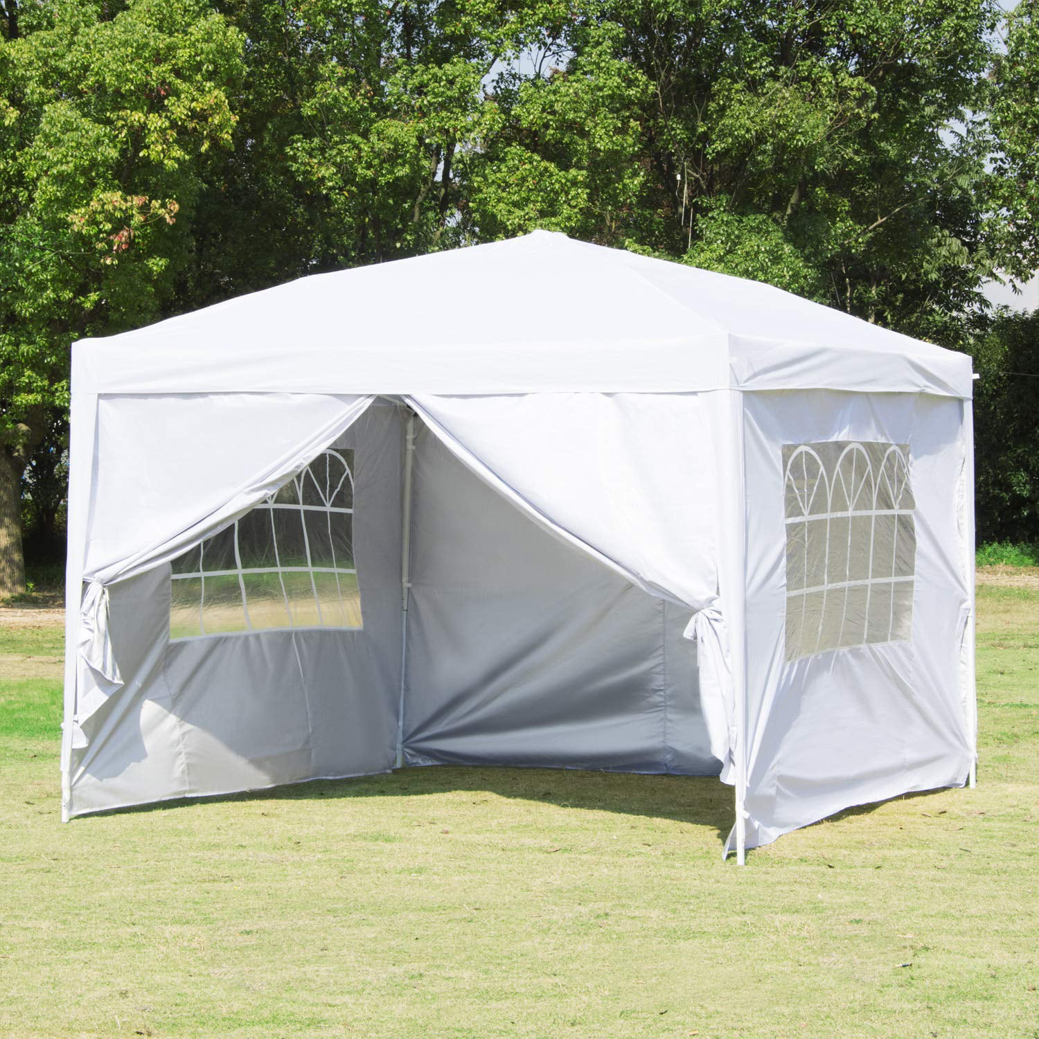 Outdoor Party Tent, 10' x 10' Patio Gazebo Tent with 4 SideWalls ...
