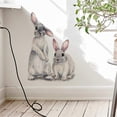 thumbnail image 4 of Calcomanías de pared con diseño de conejo, para dormitorio, sala de estar, TV, puerta, murales decorativos., 4 of 5