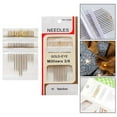thumbnail image 2 of MYG 16pcs Large Eye Sharp Needles Self Threading Hand Sewing Needle Easy Thread, 2 of 10