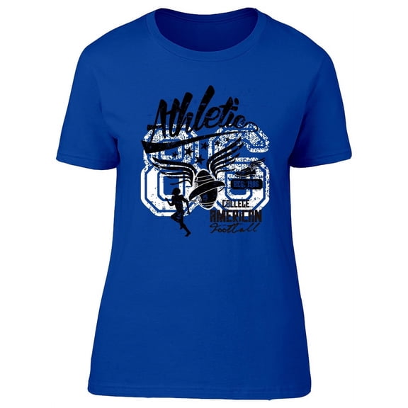 Athletic American Football T-Shirt Women -Image by Shutterstock, Female Medium