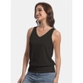 thumbnail image 5 of Women’s Summer V-Neck Tank Top - Lightweight Breathable, Loose Fit, Solid Color, 5 of 6