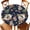 Blue, variant on Round Fitted Tablecloths with Elastic Edge Christmas Tree Snowman Ginger Bread Man Waterproof Table Cover for Kitchen Dining Party Decor,55" - 60"