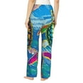 thumbnail image 3 of Junzan Little Sea Turtles Women'S Pajama Pants Drawstring Comfy Sleep Bottoms With Pockets, 3 of 9
