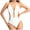 White, variant on Bigersell Cut Out Bathing Suit for Women High Cut One-Piece Swimsuits Solid Halter Neck 1 Piece Cheeky Swimsuit Beach Vacation Swimwear, Style SW-41, Blue, M