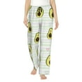 thumbnail image 2 of Picia Avocado of a Hear Womens Soft Woven Cotton Elastic Waistband Sleep Pajama Pant Lounge Sleep Pant With Pockets And Drawstring-XX-Large, 2 of 9