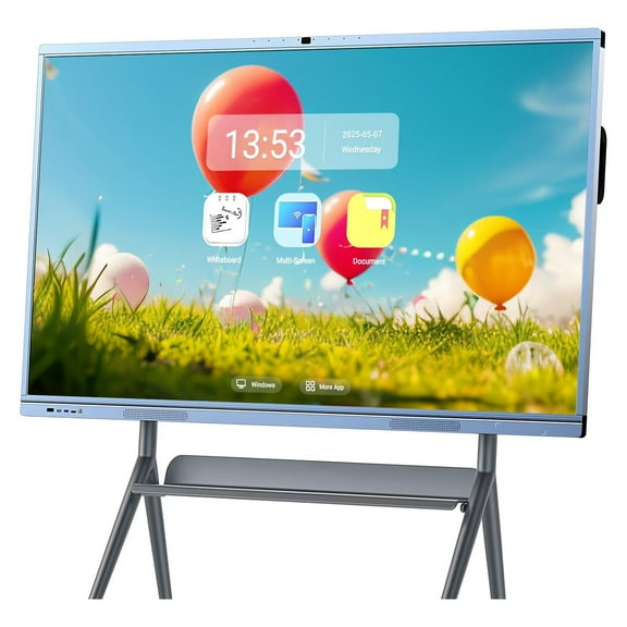 JYXCN 65" 4K Smart Board, Multi-Touch Whiteboard Dual OS & Wireless Sharing Smartboard Interactive Display for Education Training, Offices