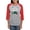 Heather/Red, variant on CafePress - Play Doh Wonderful And Messy Long Sleeve T Shirt - Womens Baseball Tee