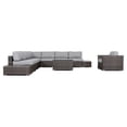 thumbnail image 1 of Living Source International 11-Piece Rattan Sectional Set with Cushions in Brown, 1 of 3