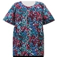thumbnail image 1 of A Personal Touch Women's Plus Size V-Neck Pullover Top Watercolor Animal - 5X, 1 of 2