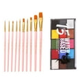 thumbnail image 1 of Paleta de Maquillaje con 10 Pinceles de Artista Profesional para Festivales de Cosplay, 1 of 9