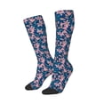 thumbnail image 2 of Balery Lilies Flowers Printed Novelty Socks Men's Women's Crew Socks Sports Socks Knee High Socks Cotton Socks Quirky and Cool Socks, 2 of 9