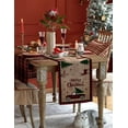thumbnail image 5 of Holiday Candy Cane Print Flannel Christmas Tablecloth - Happy Holidays Xmas - Christmasliu9601, 5 of 7