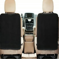 IBASETOY 2Pcs Car Backseat Protector Black Oxford Cloth Seat Cover Anti-Kick Pad for Suvs