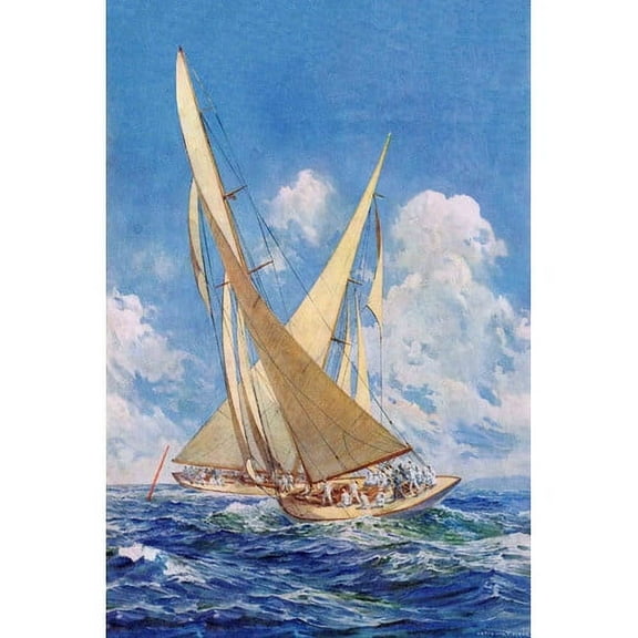 Marmont Hill "Sailboats" Painting Print on Canvas