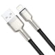 thumbnail image 2 of Cable de Datos USB a lightning 2.4A Metal Baseus  2m Negro, 2 of 4