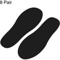 thumbnail image 3 of PATIKIL 6x2" Footprint Sticker, 8 Pairs PVC Small Shoes Floor Decal Sign for Class Decor Stair Guide, Black, 3 of 6