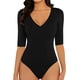 thumbnail image 1 of Xishao Women's Mock Neck/Turtle Neck Long Sleeve Modal Bodysuit Jumpsuit Xishao ropa, 1 of 2