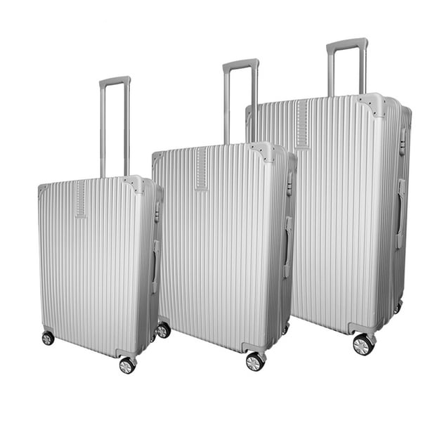 Juego De Maletas De Viaje Con Ruedas Set Para Equipaje Gris Claro Gaon Maleta Viaje